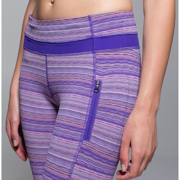 Lululemon Inspire Tight II (Mesh) Space Dye Twist Iris Flower Pink Shell / Iris - Picture 3 of 11
